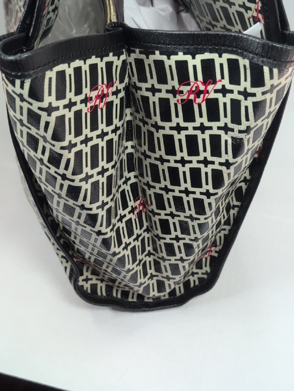 Roger Vivier Coated Canvas and Leather Shopper Tote - Picture 4 of 16